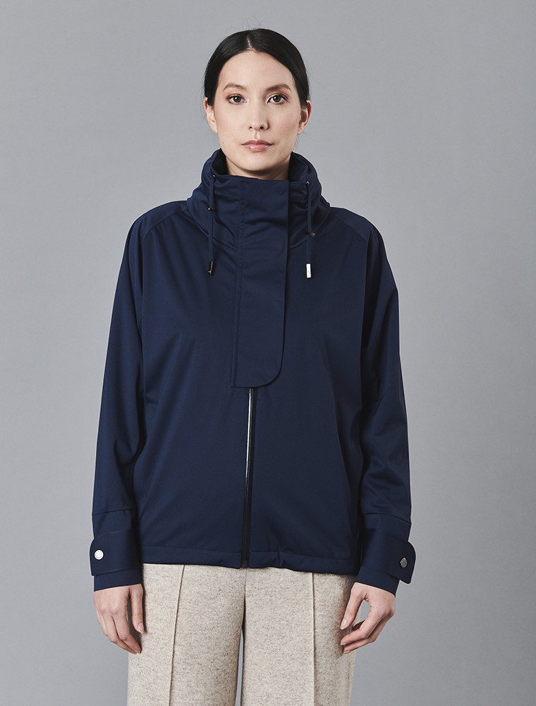 Women's Waterproof Bomber Jacket in Khaki Green Protected Species