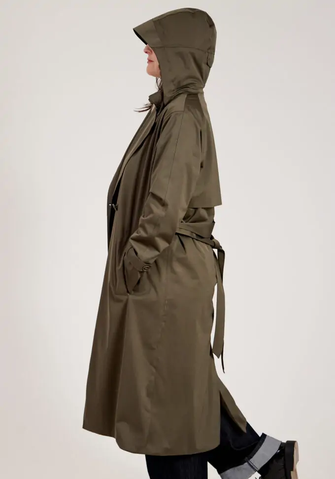 Waterproof Trench Dark Olive