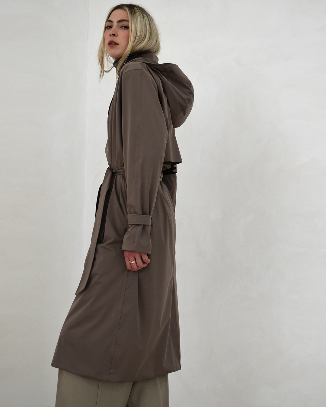 Waterproof Trench Warm Taupe
