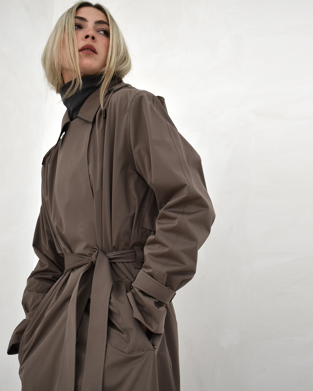 Waterproof Trench Warm Taupe
