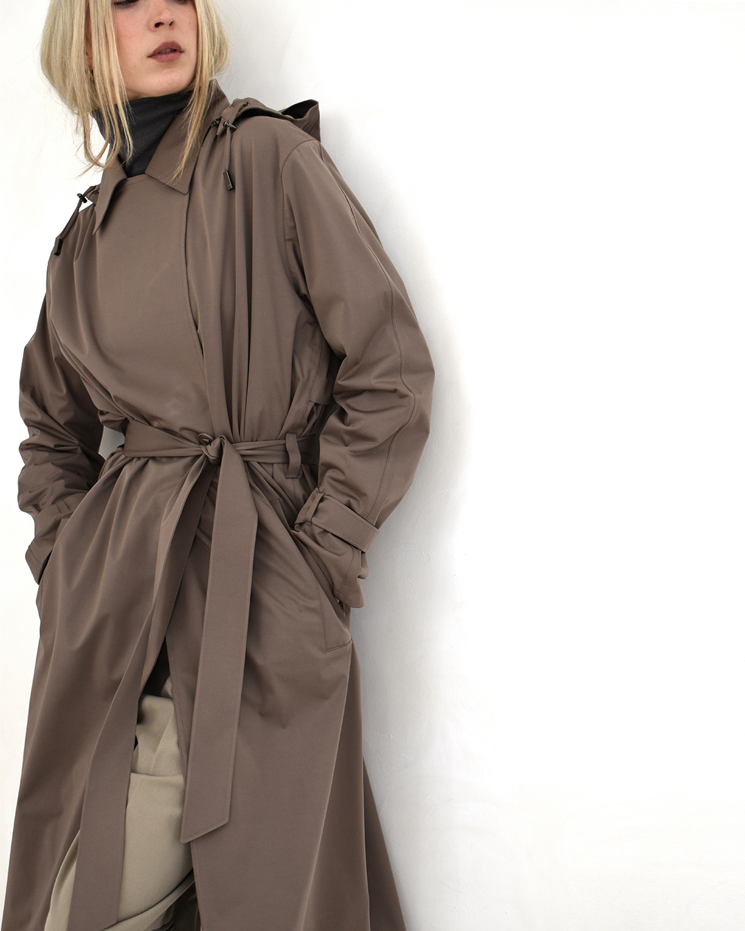 Waterproof Trench Warm Taupe