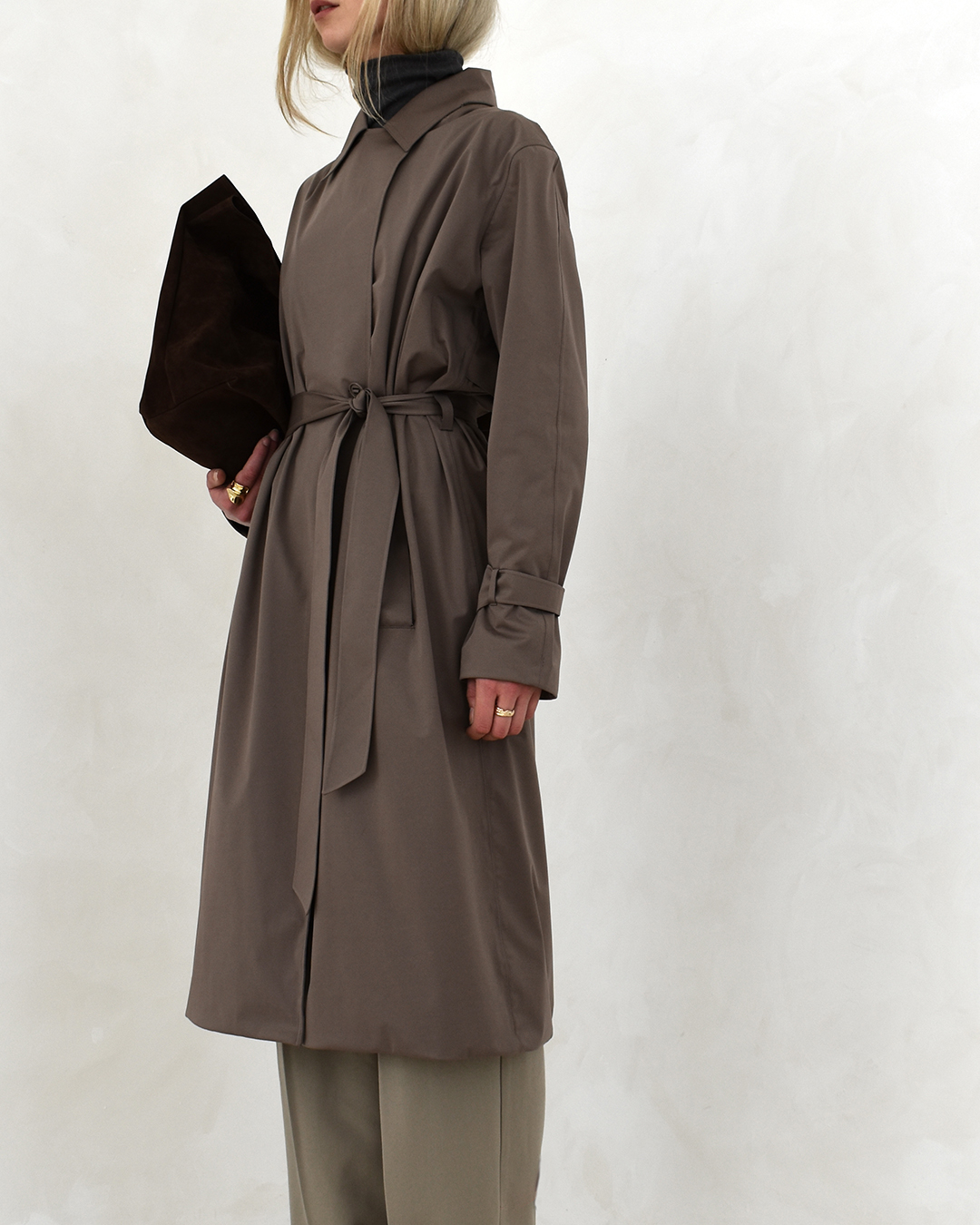 Waterproof Trench Warm Taupe