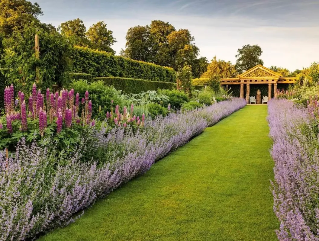 Avenue of Lavander Houghton Gardens